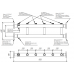 Модульный коллектор MK-400-3x50 (до 400 кВт, 2 магистр. подкл. Фл.Ду65, 3 контура G 2″ вверх или вниз)